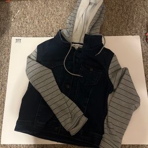 Jean sweater jacket
